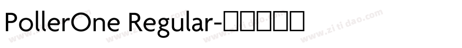 PollerOne Regular字体转换